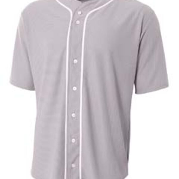 Shorts Sleeve Full Button Baseball Top Thumbnail