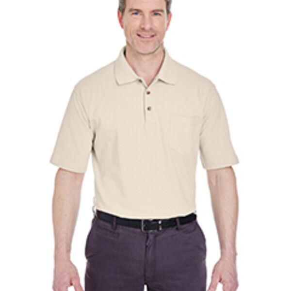 Ultra Club Adult Classic Piqué Polo with Pocket Thumbnail