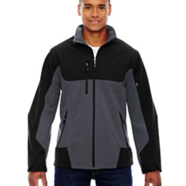 Men's Compass Colorblock Three-Layer Fleece Bonded Soft Shell Jacket Thumbnail