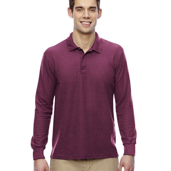 Adult Double Piqué Long-Sleeve Polo Thumbnail