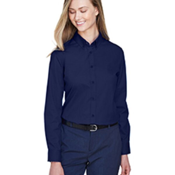 Core 365 Ladies' Operate Long-Sleeve Twill Shirt Thumbnail