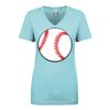 Next Level Ladies' Ideal V-Neck Tee Thumbnail