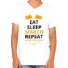Youth Jersey Short-Sleeve V-Neck T-Shirt Thumbnail
