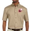 Men's Easy Blend™ Short-Sleeve Twill Shirt with Stain-Release Thumbnail