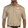 Men's Easy Blend™ Short-Sleeve Twill Shirt with Stain-Release Thumbnail