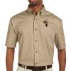 Men's Easy Blend™ Short-Sleeve Twill Shirt with Stain-Release Thumbnail